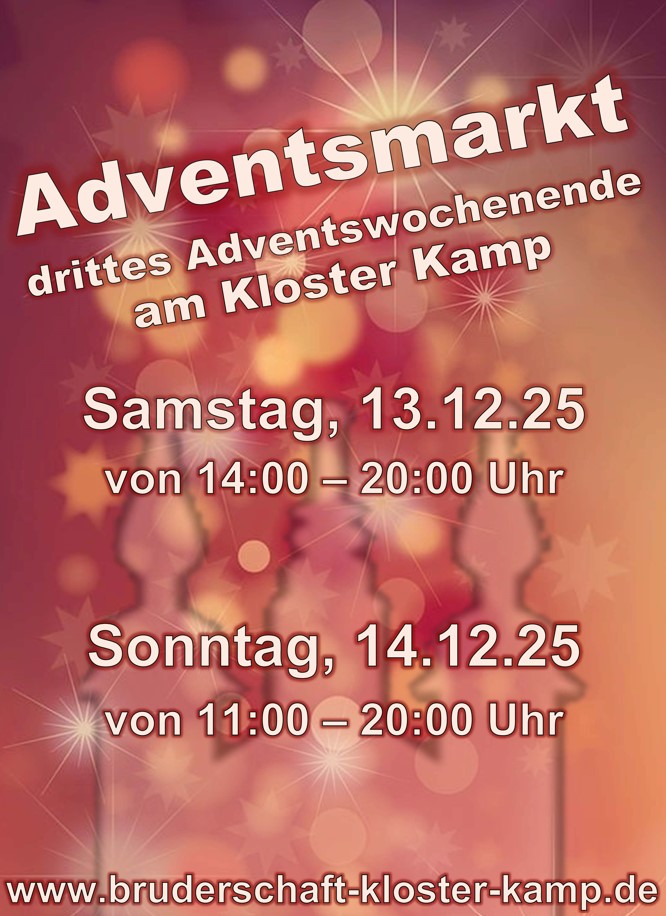 Plakat Adventsmarkt Kamp 2025 S