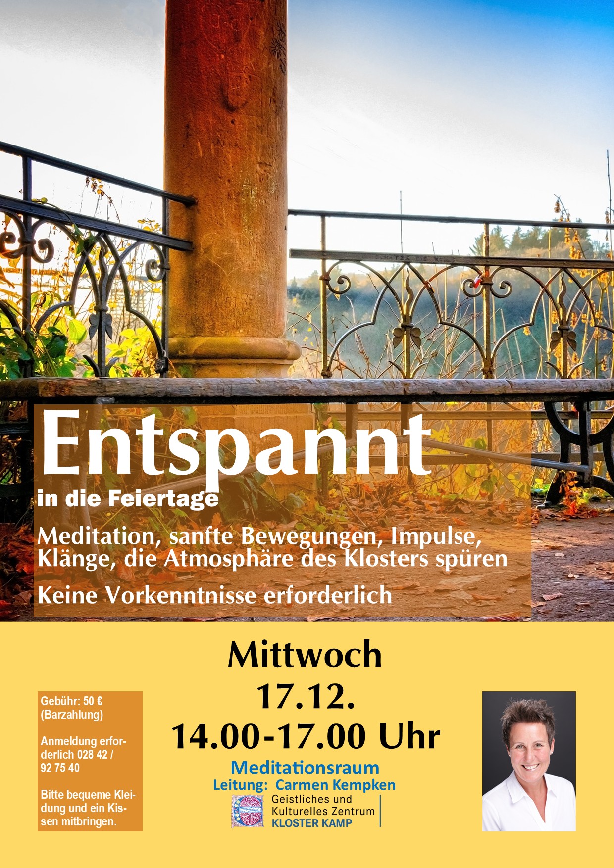 Plakat Entspannt in die Feiertage