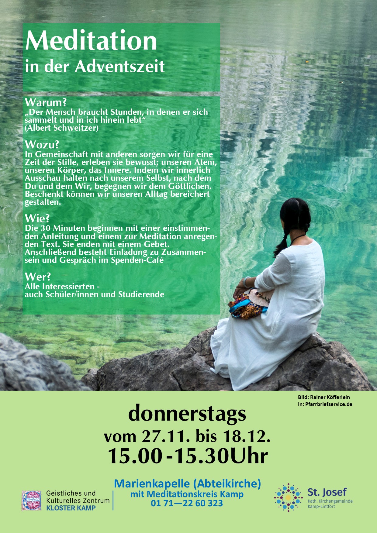 Plakat Meditation im Advent