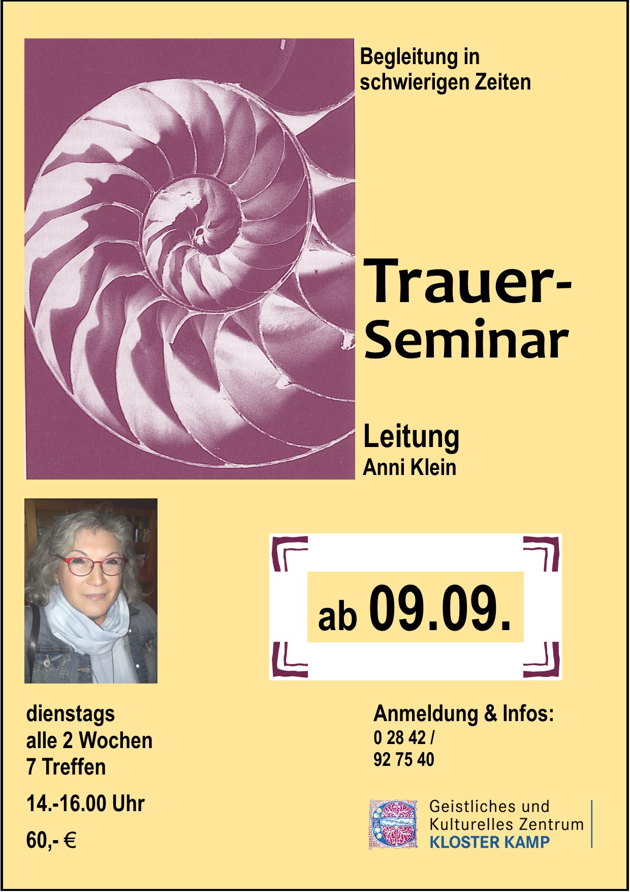Plakat Trauer II 2025mRahmen